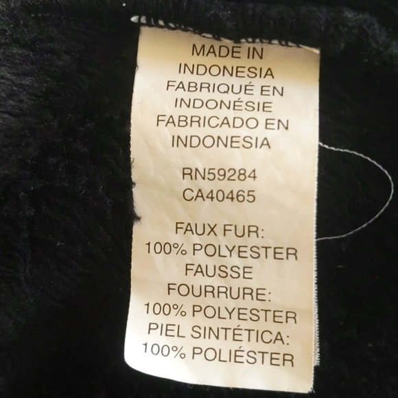 Children's Place Girls Black Fleece Jacket - Size M (7/8) - Picture 7 of 9